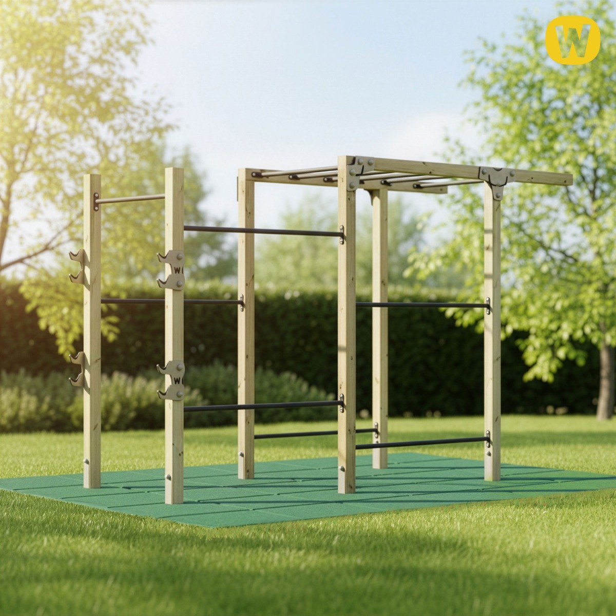 Fallsikringsmatte 50x50x5 cm inkl. festepinner 835851