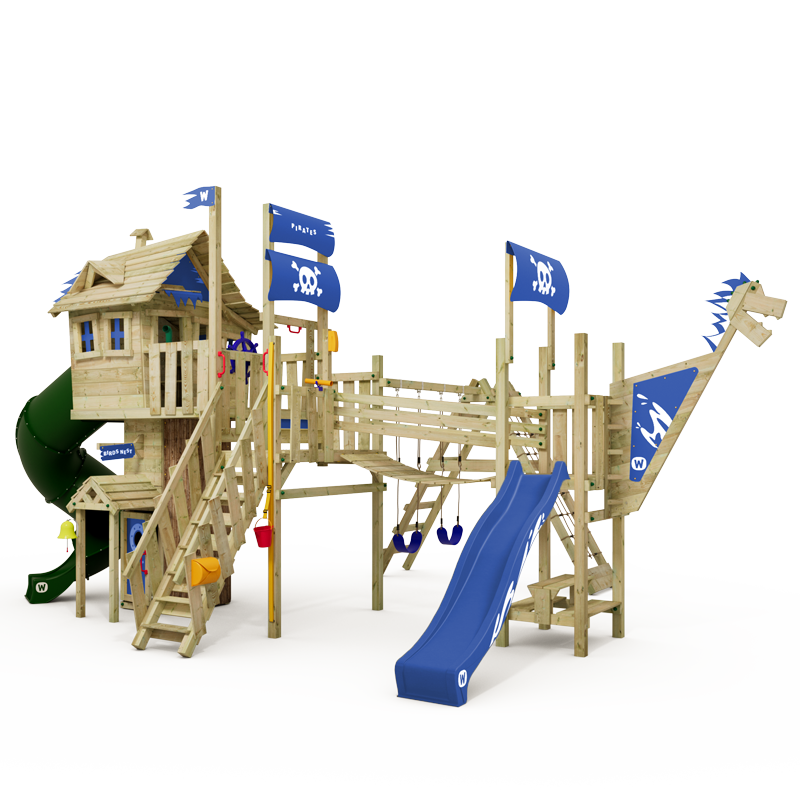 Trehus Wickey Prime NeverLand Gold med turbosklie
